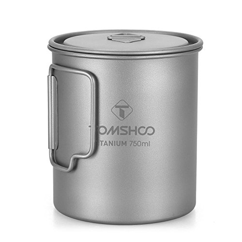 Nishore Ultraleve 750 ml Copo De Titânio Ao Ar Livre Portátil Camping Piquenique Copo De Água Caneca