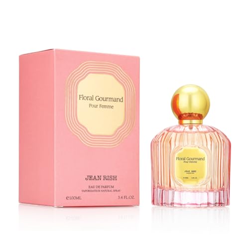 Jean Rish Floral Gourmand Perfume for Women Eau De Parfum, Long-Lasting Luxury Fragrance, Made In USA - Vanilla, Jasmine, Amber, Musk, Patchouli Scent - 100ml / 3.4 oz