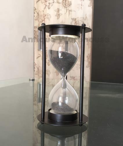 Handmade Sand Glass Nautical Sand Timer Marine Perfect Sailors Gift for Men Women, Husband, Wife, Father, Birthday, Christmas, Halloween, New Year and Your Navy Friends eve.