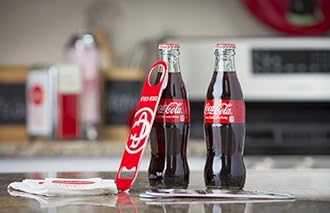 Tablecraft CC383 Coca-Cola Classic Logo Flat Bottle Opener, Red