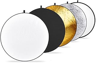 Neewer 43 Inch/110 Centimeter Light Reflector 5-in-1 Collapsible Multi-Disc with Bag - Translucent