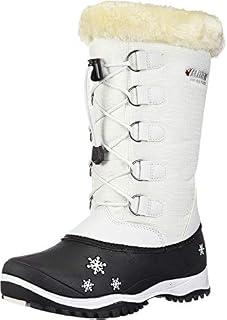 Baffin Girls' Emma Snow Boot, White, 13 Youth US Little Kid