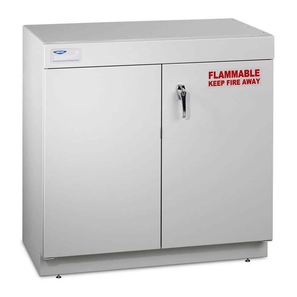 Labconco Protector 9902200 Epoxy Coated Steel Solvent Storage Cabinet without Ada-Compliant, Manual-Closing Door, 30" W x 22" D