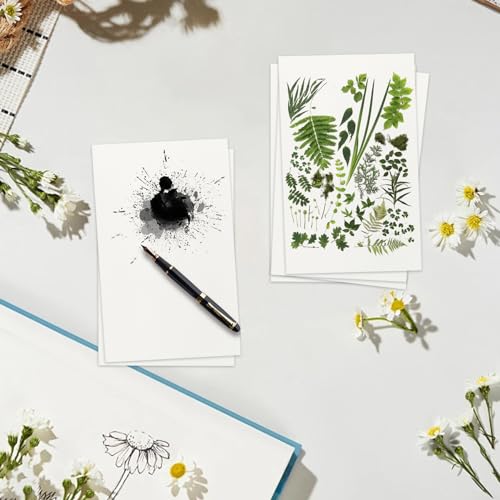 24 folhas de papel absorvente reutilizável A4 para prensa de flores, papel mata-borrão altamente abs