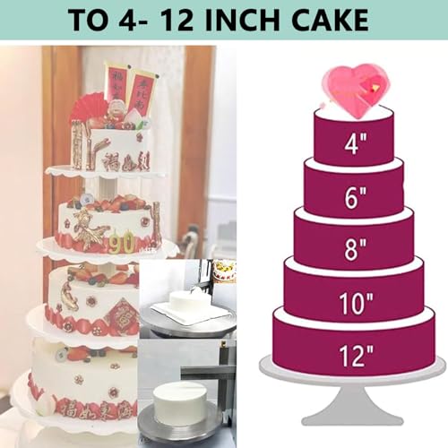 Macchina per glassa per Torte, Macchina elettrica per Decorare Torte, spalmatore di Crema a velocità Regolabile per Cottura Professionale e spalmatura di Torte