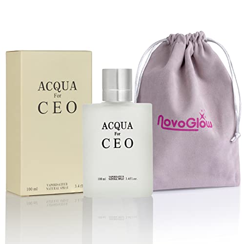Aqua For Ceo, Eau De Toilette Spray Perfume, Fragrance For Men- Daywear, Casual Daily Cologne Set With Deluxe Suede Pouch- 3.4 Oz Bottle- Ideal Edt Beauty Gift For Birthday, Anniversary #TOP1
