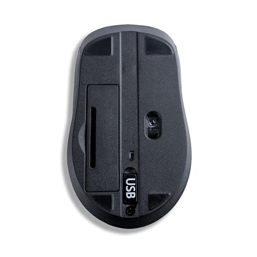 Image of amazon basics Wireless Mouse | 2.4 Ghz with USB Nano Receiver | Compatible with PC & Laptop (Black)