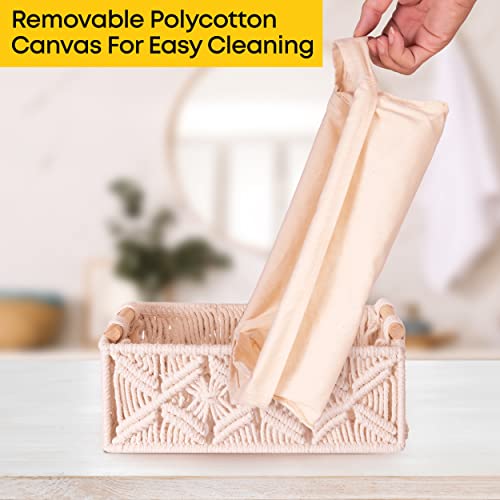 Toilet Basket Tank Topper - Set Of 2 Toilet Tank Basket For Bathroom, Bathroom Basket, Bathroom Baskets For Toilet Paper Basket, Toilet Paper Basket For Back Of Toilet Storage Basket For Bathroom #TOP1