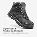 NORTIV 8 Waterproof Work Boots for Men Steel Toe Safety Construction Boots ARMADILLO-STL,Size 11,All Black,160448_M-STEEL