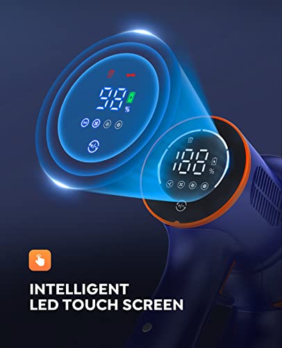 Buture Vc40 Cordless Vacuum Cleaner-33Kpa 400W With Brushless Motor, Blue #TOP4