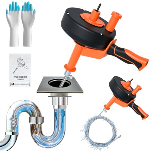 35FT Drain Auger with Drill Adapter