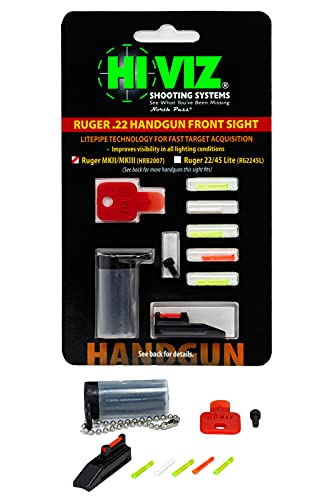 Hiviz Ruger Mark Ii & Iii / Browning Buckmark Fiber Optic Sight #TOP6