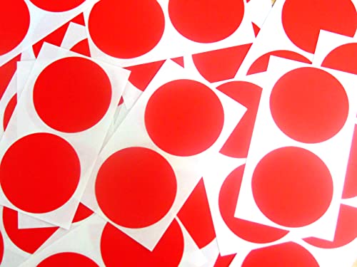 65mm (2.6") Round Stickers Coloured Circles Circular Sticky Labels - 32 Colours | UK