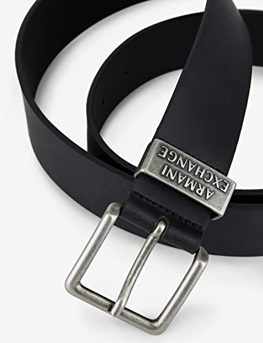 Armani Exchange Men's Smooth Leather Belt3