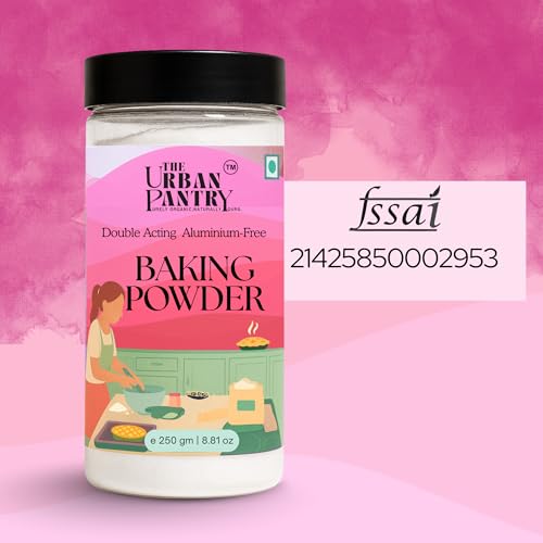 Image of The Urban Pantry Baking Powder 250 g (Pack of 3) | Bulk Value Pack | Aluminium-Free, Double-Acting Leavening Agent for Baking & Indian Snacks
