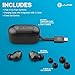 JLab Go Air Pop+ True Wireless Earbuds, in Ear Headphones, Bluetooth Earphones, 35H Playtime Ear Buds, Bluetooth Earbuds with Microphone, USB-C Charging Case, Dual Connect, EQ3 Sound, Black