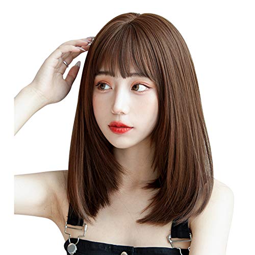 ウィッグ Candybay フルウィッグ ナチュラルwig 原宿 女性 普段使い セミロング ストレートレディス かつら 小顔 耐熱