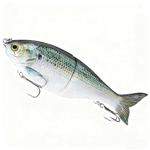XOSQEF SwimShad Glide Baits Jointed Bass Lure A01