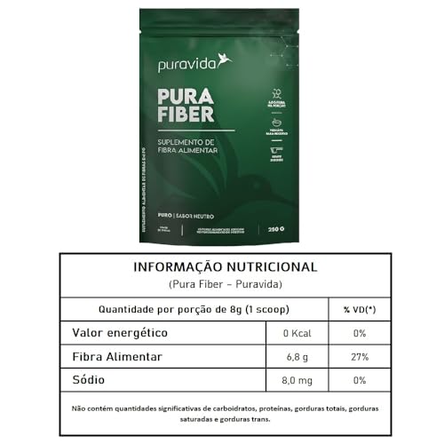 Kit 2X: Pura Fiber Fibra Solúvel Puravida 250g