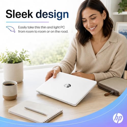 HP Home and Student Essential Laptop, 8GB RAM, Intel Inside, Anti-Glare Display, 64GB SSD, Fast Charge, no Mouse, Windows 11 s - 2