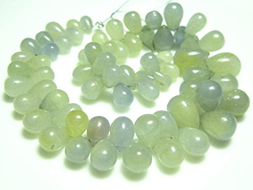 Saphir blanc bleuté un fil de perles de prestige à offrir à un créateur de bijoux