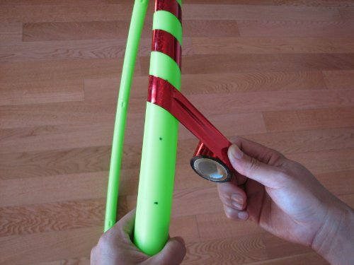 Sports Hoop® - Diy Hoop 2B - 1.8Lb Large, Exercise Hula Hoop. Pink. 2 Tapes Included #TOP7