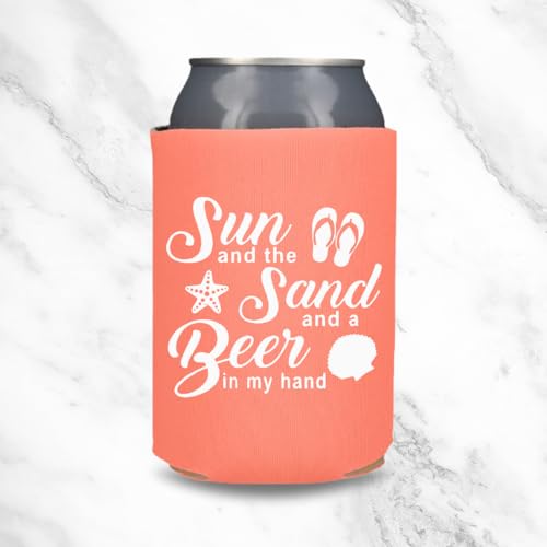 Capital City Commerce Can Cooler - Sun And The Sand And A Beer In My Hand thumb #3