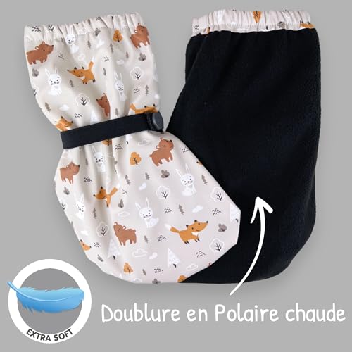 HECKBO Bottines de pluie bébé - 3 à 18 mois - Escargot - Imperméables avec doublure polaire - chaussures d'extérieur pour bébés et tout-petits – vue 6