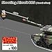 1/16 RC Tank, Heng Long German Leopard 2 A6 RC Battle Army Toy with Smoke, Sound, Light, 2.4G Remote Control Tank That Shoots BBS with Upgraded Metal Tracks, Idler, Sprocket Wheel, Steel Gearbox