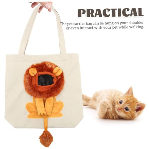 Bolsa para mascotas con diseño de león ideal para pasear con tu perro pequeño 4