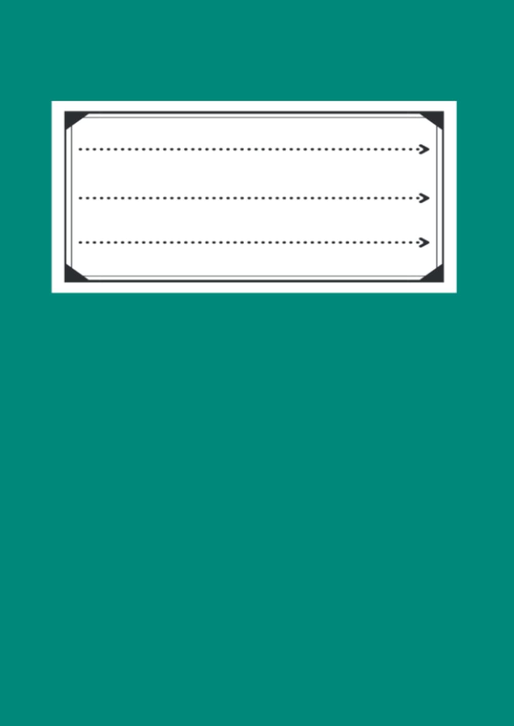School Exercise Jotter A4 Lined With Margin: Turquoise School Writing Jotter (Exercise books A4 assorted colours)