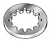 #6 x 0.295" OD Steel Zinc Plated Finish Internal Tooth Lock Washers, 100 pk.