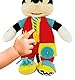 Clementoni Disney Baby Mickey Dress me up – Plüschtier mit Reißverschlüssen, Knöpfen und Raschelelementen - Geschenk für Kinder ab 18 Monate, 17859