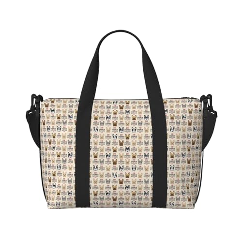 Sac de voyage polyvalent et imperméable à imprimé canin