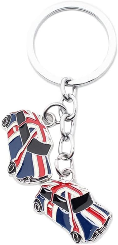 VNEWSCHI UK Flag Metal Keychain UK Souvenir Key Rings Cute Car Keyring Bag Charms Bag Accessories for Women Men