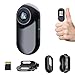 HOFAOUG 1080P HD Mini Action Cam,Integrierte 32GB Speicherkarte Bodycam Körperkamera Mini,Daumengröße Helmkamera Motorrad,Für Arbeit,Reise, Radfahren-Schwarz