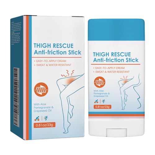Anti-friction Thigh Cream | Gentle Anti-Friction Thigh Skin Protection Balm,for Heel,Lower Arm,Thigh,Legs,Running Chafe Stick, Long-lasting Portable Gel Lotion Cream For Hiking Running Beach Vacation