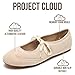 Project Cloud Fashion Mary Jane Shoes Women - Womens Ballet Flats with Memory Foam Insole - Lightweight & Non-Slip Ballet Flats Shoes for Women 2026 (Emilee, SAND,9.5M)