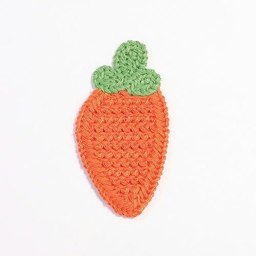 Naszywka haftowana 7 * 4CM 30 SZTUK Ananas Ręcznie Robione Szydełkowe Aplikacje Naszywki Owocowe Małe Haftowane Żelazkowe Na Ubrania(1# Pineapple)