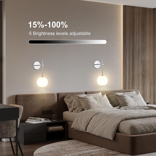 Image of Battery Wall Sconce Set of Two S71 (Chrome, 2-Lights)