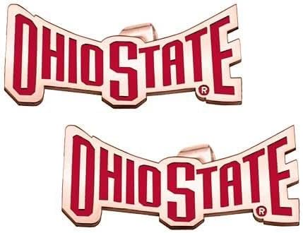 PicturesOnGold.com Officially Licensed Pair Of Color Enamel Ohio State Banner Earrings