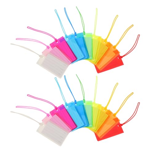 Étiquettes de voyage en PVC colorées TOYANDONA pour bagages et valises