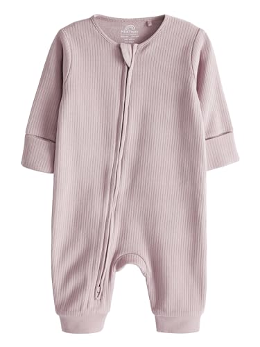 NEXT Baby Mädchen 3er-Pack fußlose Schlafanzüge Rosa 56-62