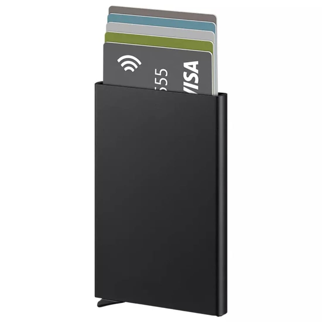Mini2buy Aluminium 5 Slot Pop-Up Slim Card Wallet for Men & Women | RFID Blocking, Minimalist Design-picture-12
