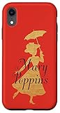 Produit officiel Disney Coque pour iPhone XR Disney Classic Mary Poppins Silhouette Rouge