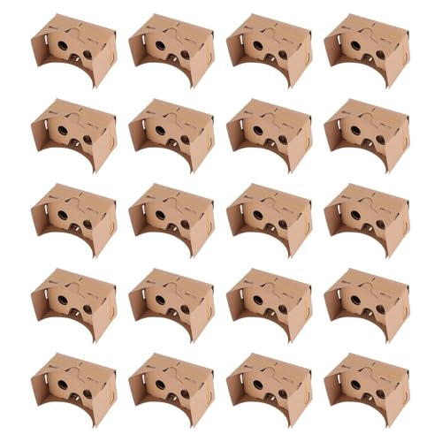 Wuden 20pcs 6 Inch DIY 3D VR Virtual Reality Glasses Hardboard for Cardboard