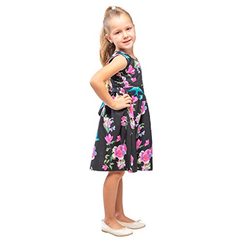 Miss Lavish London Baby Girl Casual Dress Audrey Hepburn Style Kids Summer Party Sleeveless Dresses 3 12 Years3