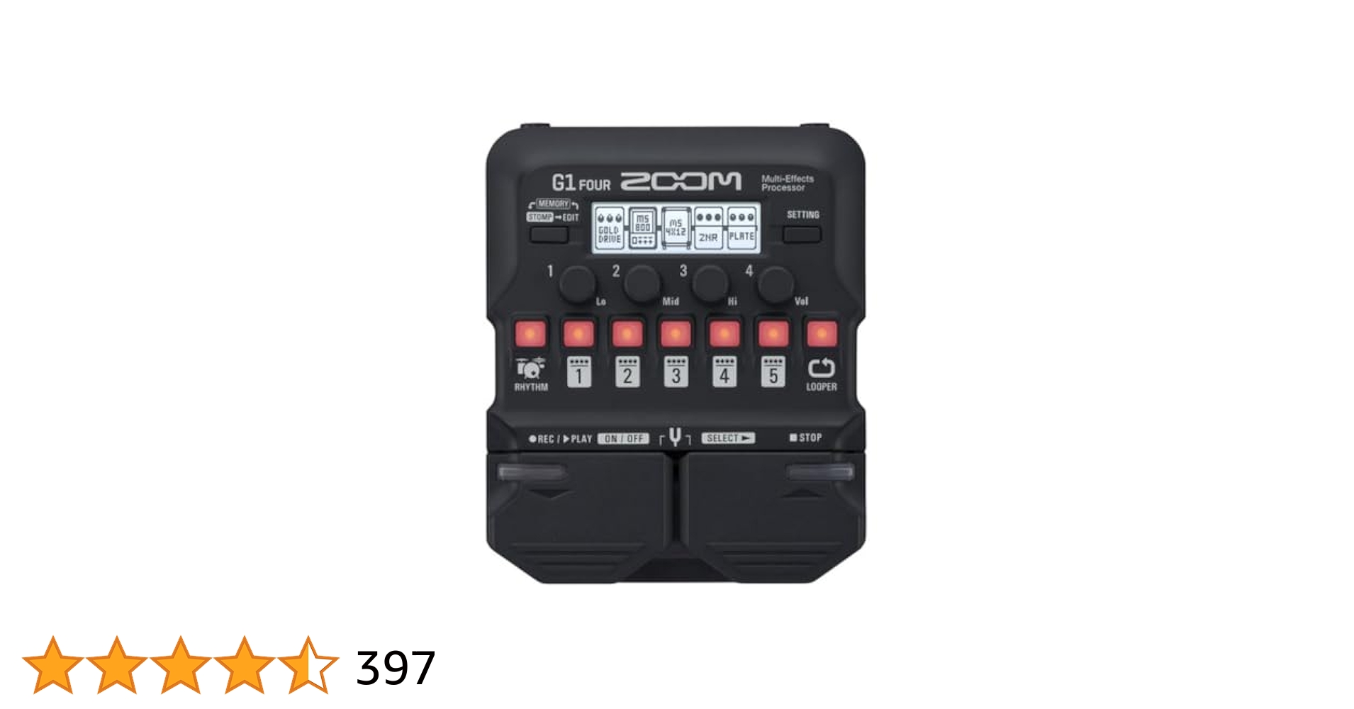 Amazon.co.jp: ZOOM ズーム G1 FOUR ギター用マルチエフェクター