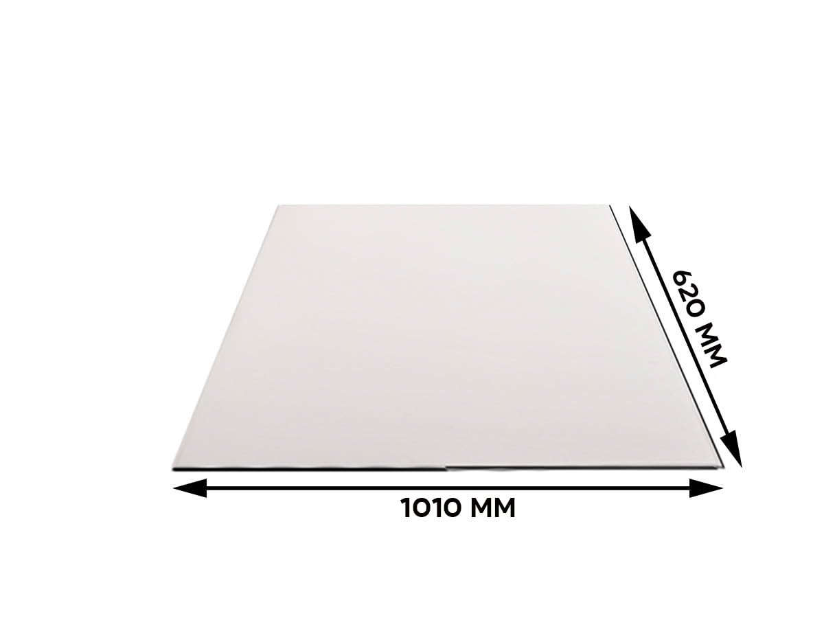 AimanGZ - Lámina magnética Flexible, Blanca, 62x101 cm, 0.75 mm de Grosor
