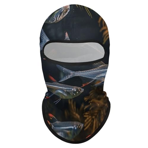Balaclava Face Mask for Men Women Transparent Fish Swimming Full Mask for Outdoor Sport Cycling Fishing Cap miniatura 7